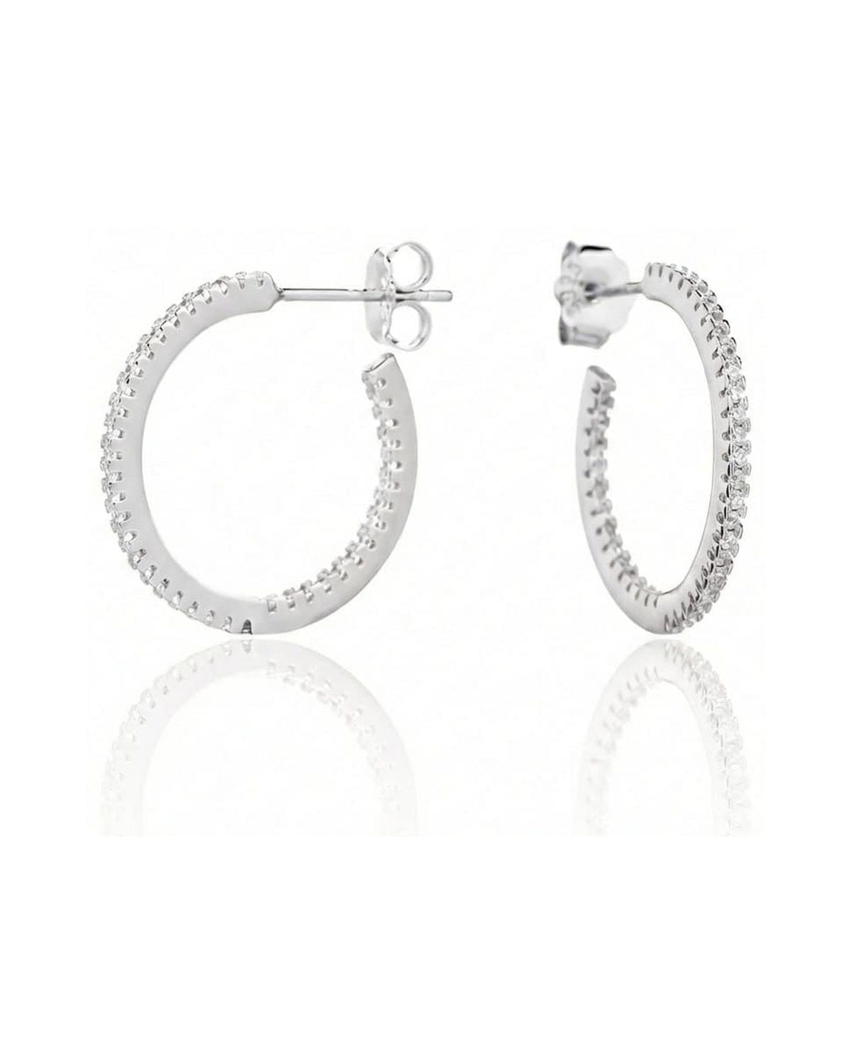 עגילי חישוק כסף 925 · דגם 716